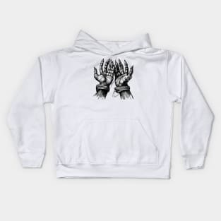 Hands made of ropes Kids Hoodie